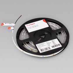 Светодиодная лента RT-A60-8mm 24V Warm3000 (7.2 W/m, IP20, 2835, 5m) (Arlight, Открытый) 020014(2)
