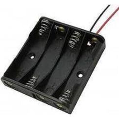 Держатель на 4 батарейки АА с проводами BH-341