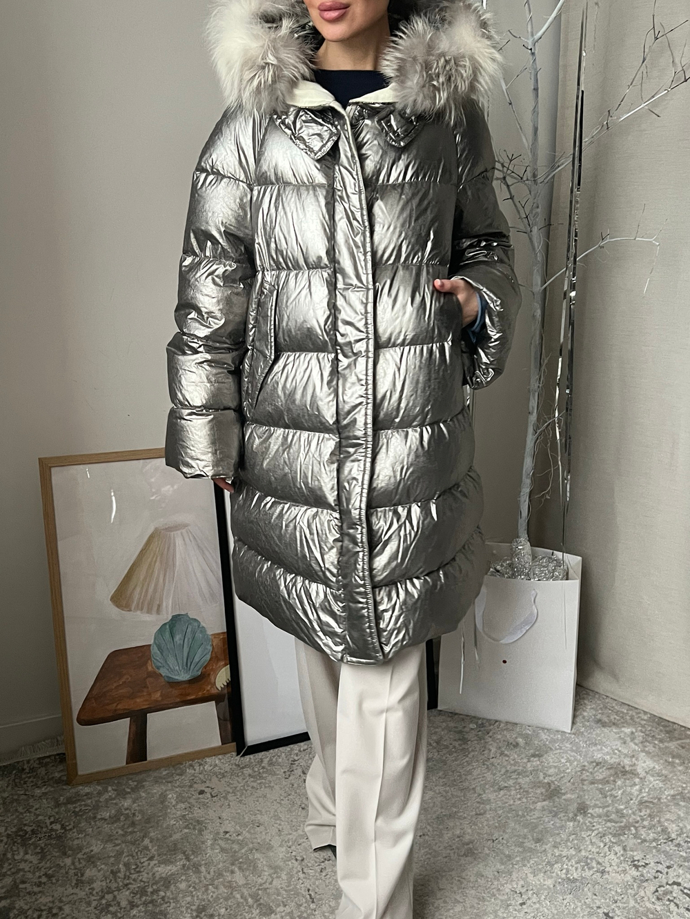 Новая пуховая куртка Moncler, L, оригинал