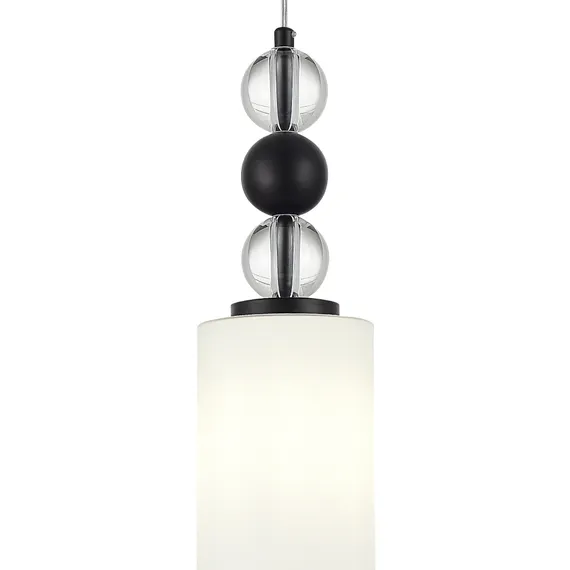 SL2003.403.01 Светильник подвесной ST-Luce черный/белый E27 1*40W AURORA