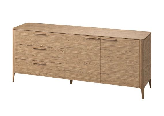 Тумба Type oak 3 ящика 2 двери L (натуральный дуб)