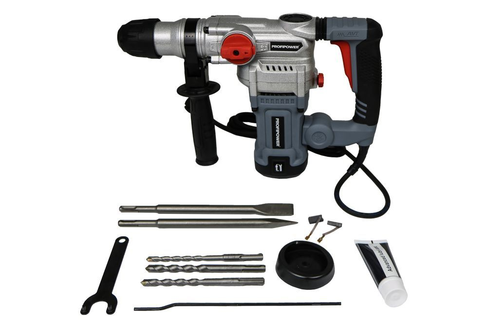 Сетевой перфоратор SDS-Plus PROFIPOWER PBH28 (вертикальный, 1500Вт, 5,5Дж, 3режима, Ø28мм, 0-900об/мин)