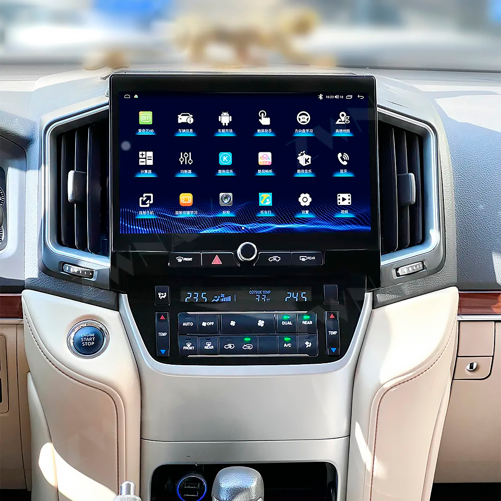 Автомагнитола Тесла стиль для Toyota Land Cruiser 200 2016-2022