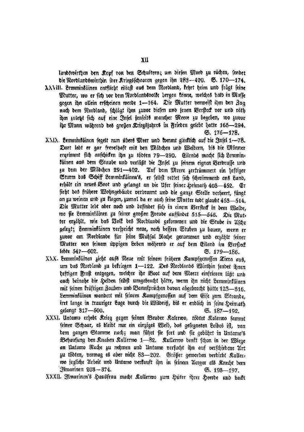 Kalevala. das National-Epos der Finnen | Elias Lönnrot