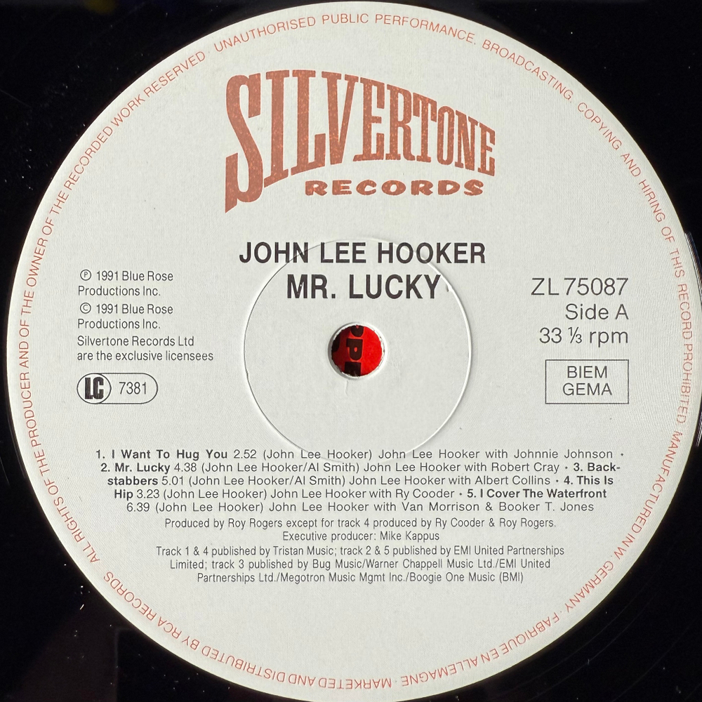 John Lee Hooker - Mr. Lucky (Германия 1991г.)
