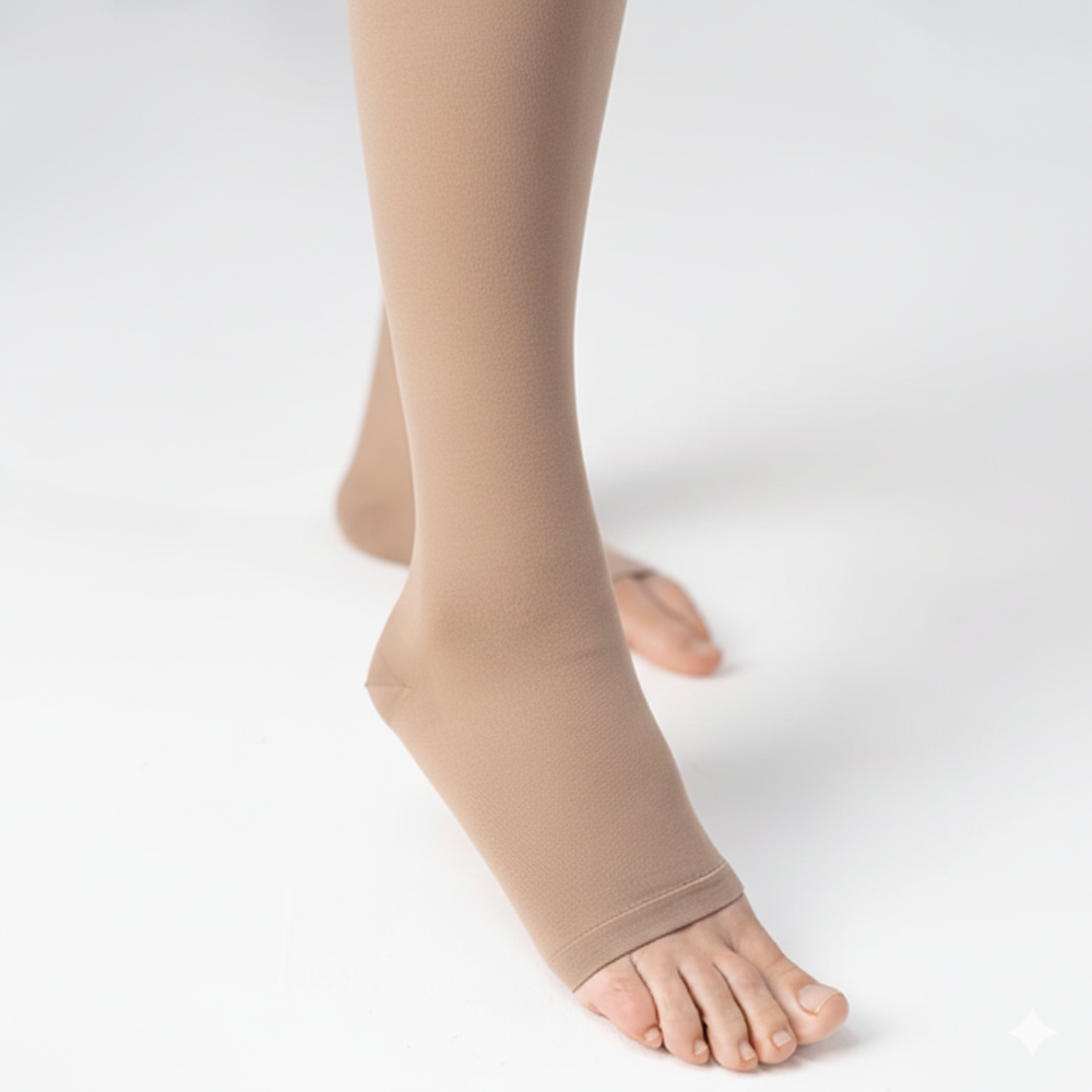 Чулки компрессионные с открытым носком, II класс компрессии Тривес, ТК.230