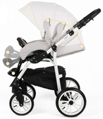 Детская коляска Indigo Indigo New 3 в 1 с автокреслом Avionaut Cosmo Beige In01 бежевый