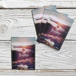 Открытка  10 х 7,5 см, "Наслаждайся"