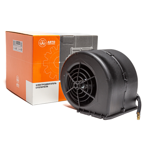 Электродвигатель отопителя с крыльчаткой, ГАЗ, 12 В, 100 Вт (в сборе)