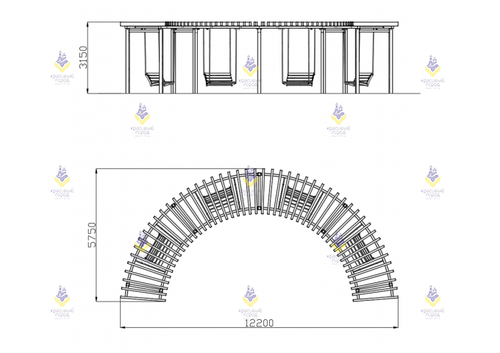 Качели с навесом «Пространство»