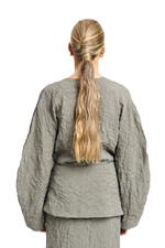 Платье maxi с баской Invitation olive