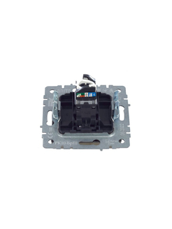 Розетка компьютерная СП RJ45 кат.5E BRITE РК10-БрШ механизм шампань IEK BR-K10-1-K37