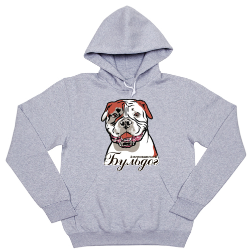 Толстовка "Американский бульдог - портрет"
