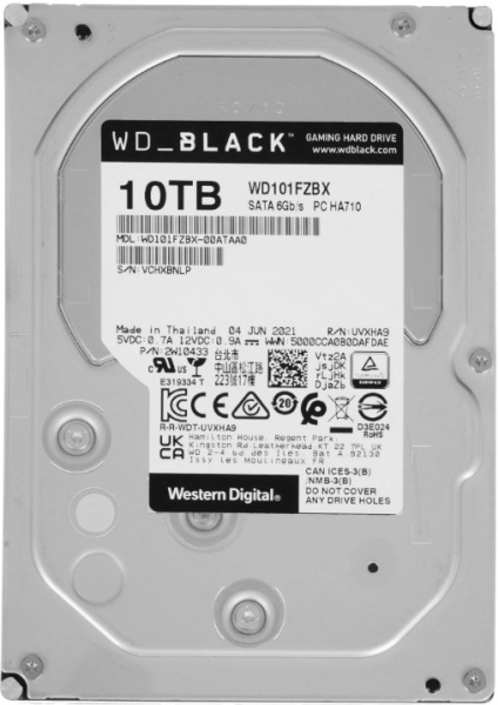 Жесткий диск 10TB SATA 6Gb/s Western Digital WD102FZBX