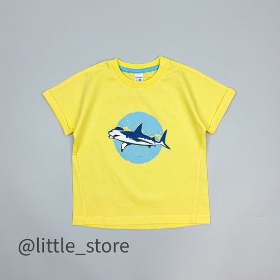 Футболка хлопковая "Акулы" солнечная