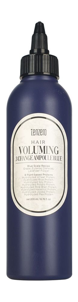 Филлер для объема волос TENZERO Hair Voluming 3 Change Ampoule Blue 200 мл