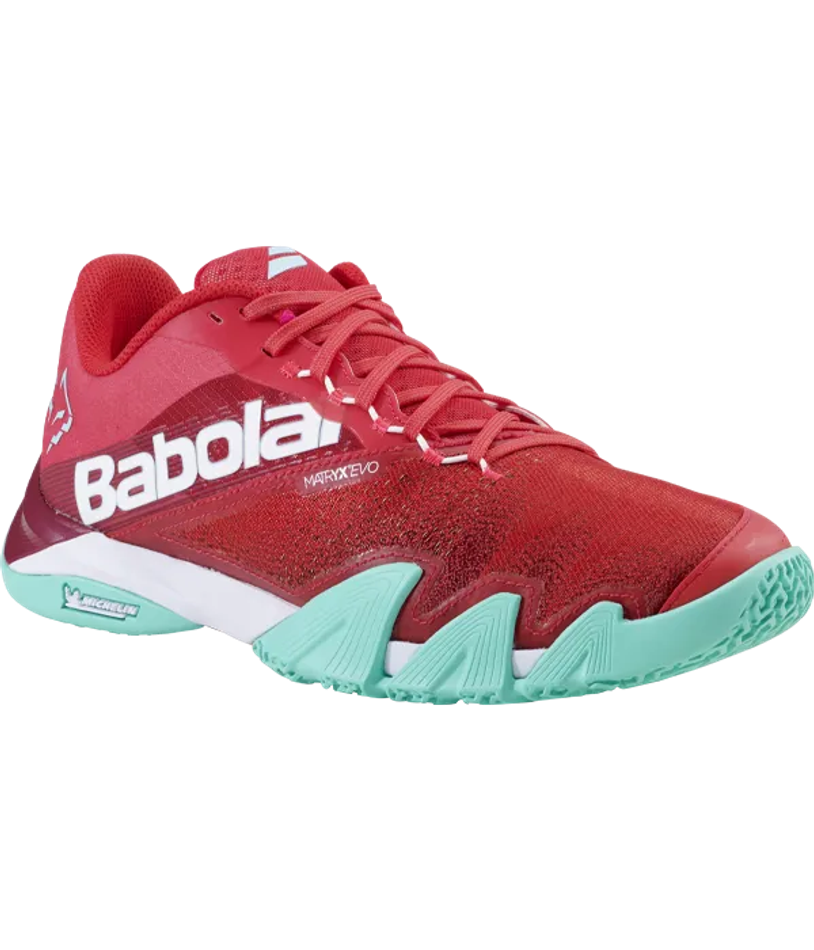 Babolat Jet Premura Красный-Электрический Зеленый Кроссовки Хуана Леброна