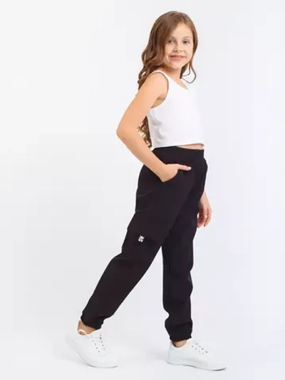 Брюки детские спортивные джоггеры карго теплые