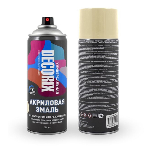 Эмаль аэроз. DECORIX акрил. слоновая кость 520мл  0101-48 DX * АКЦИЯ