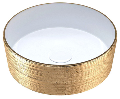 Раковина GROSSMAN GR-5010GW накладная, Золото