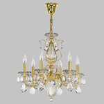 790062 Люстра SCHON 6x60W E14 ЗОЛОТО