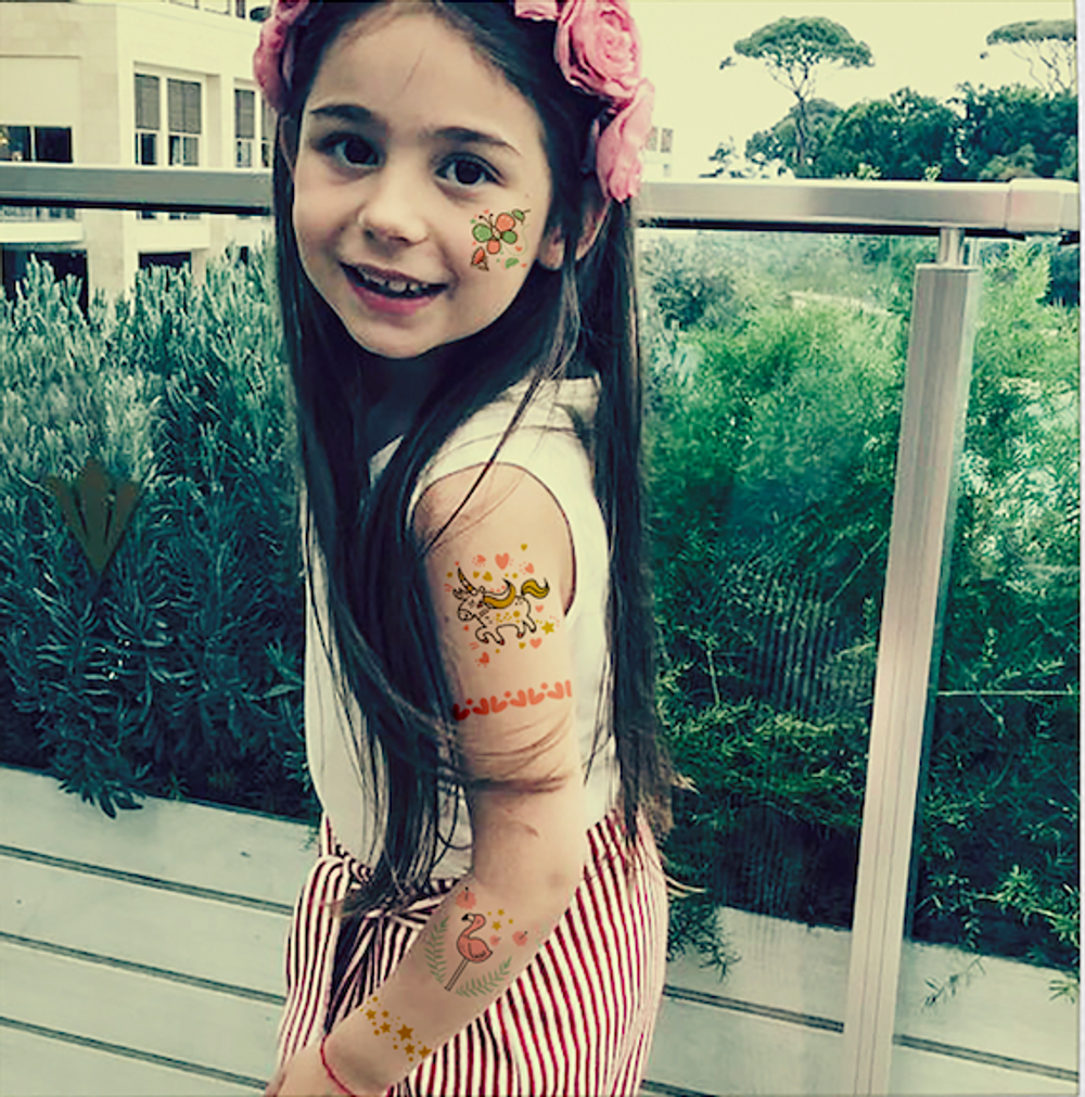 Tattoo - переводилка "Фламинго и Единорог"