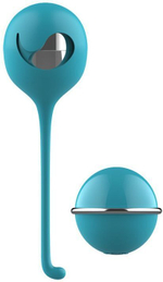 Бирюзовое виброяйцо с пультом управления Remote Cherry (Цвет: бирюзовый)
