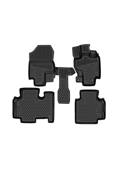 Коврики в салон для HONDA Freed (I) 2008-2016, правый руль не для капитанских сидений, Компактвэн, 4шт., (полиуретан) ELEMENT3D02395210K