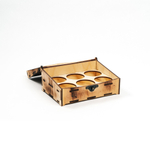 Подарочный деревянный короб для рюмок (стопок). PK39