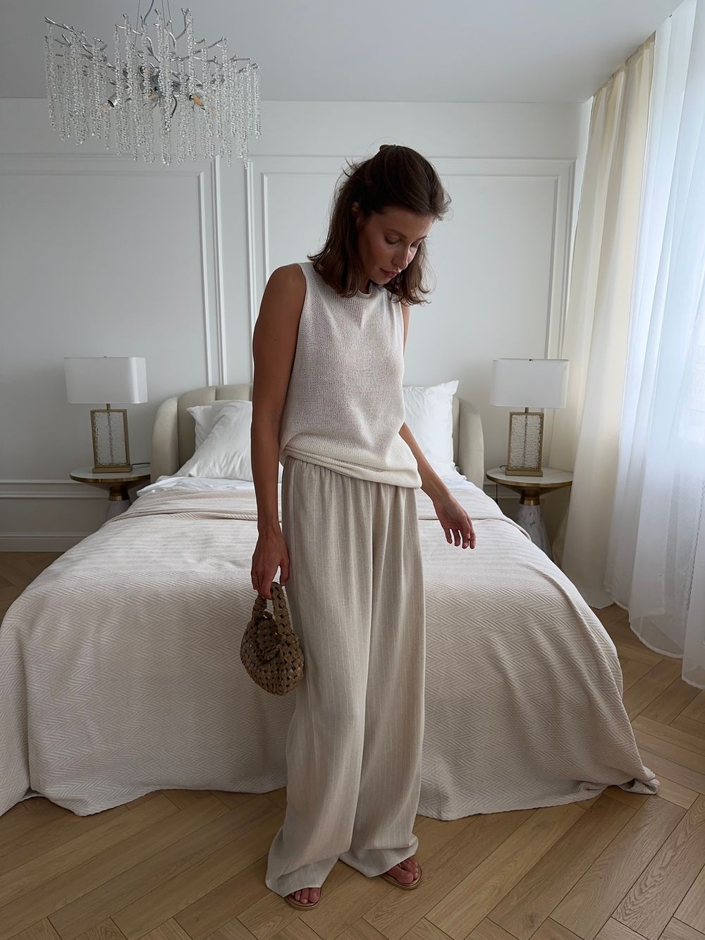 брюки LIMM linen stripe