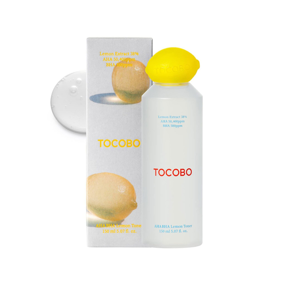 Тонер отшелушивающий с экстрактом лимона и кислотами - Tocobo, 150 мл