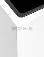 Кашпо TREEZ Effectory Gloss Высокий куб Белый глянцевый лак в-97 см, 31х31 см 1/1 41.3320-05-034-WH-97