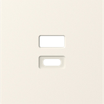 Накладка для розеток USB, матовый кремовый, серия A07