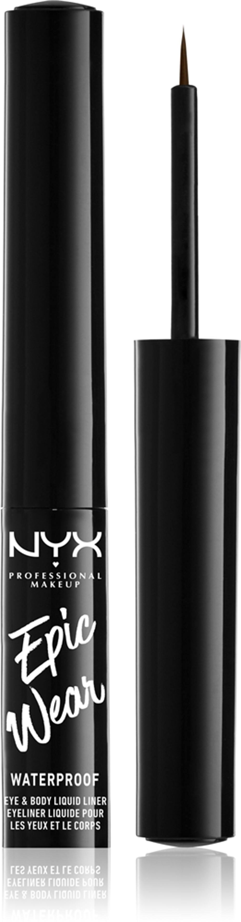 NYX Professional Makeup Epic Wear Liquid Liner - Жидкая матовая подводка для глаз оттенок 02 Brown, 3 ml