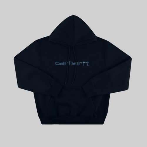 Толстовка мужская Carhartt WIP Hooded Sweatshirt артикул:i030230_blue - купить в магазине Дайс