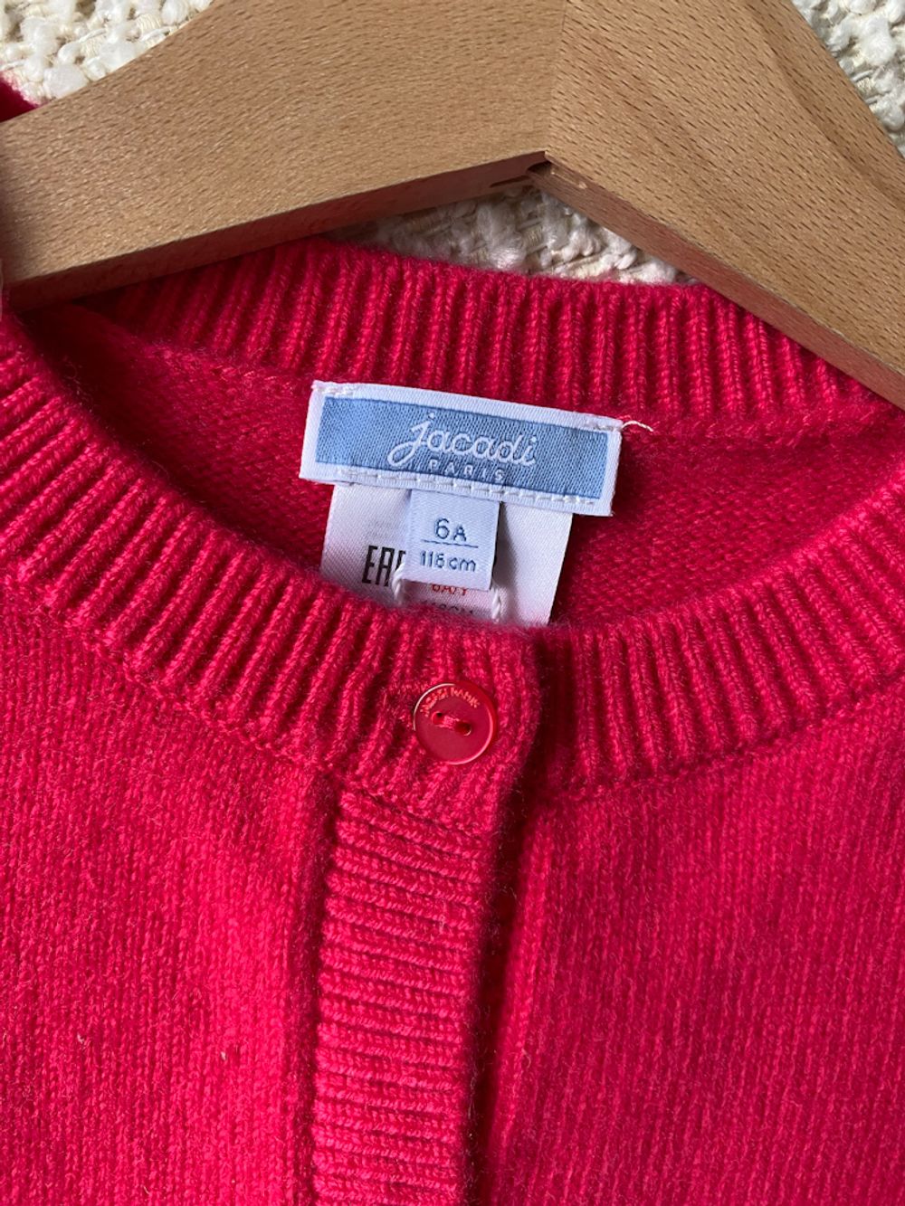 Новый шерстяной кардиган Jacadi, 116