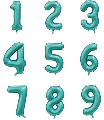 Цифры 102 см "Бирюзовый океан" слим (slim)