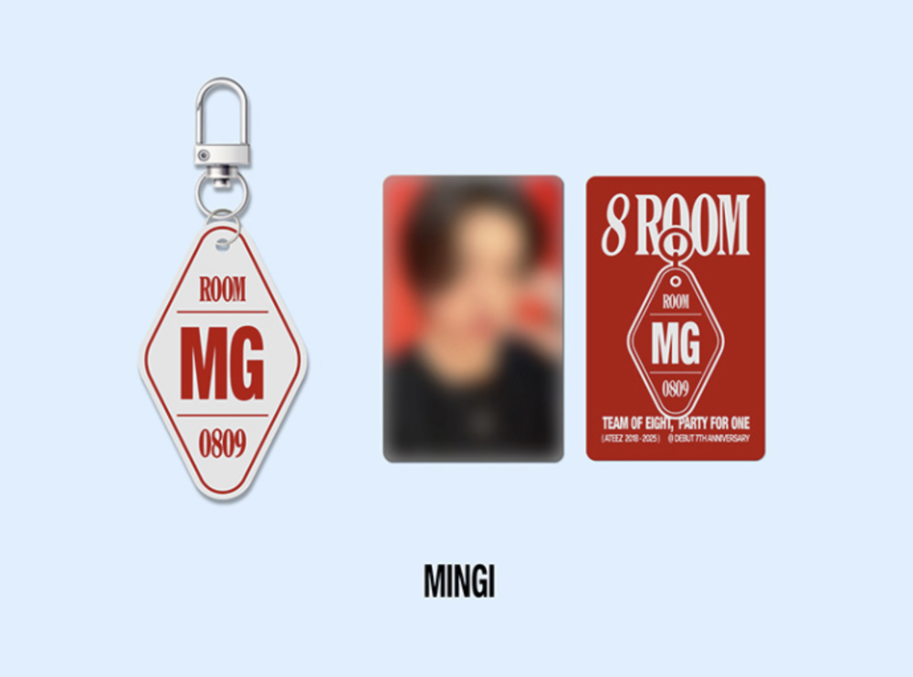 Мерч ATEEZ POP-UP '8ROOM' - KEYRING
