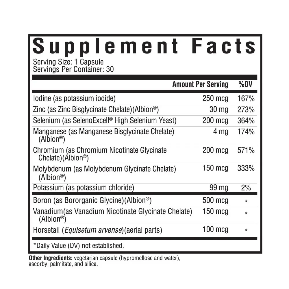 Trace Minerals Complex II 30 капсул Seeking Health