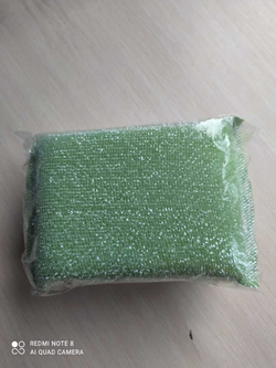 Губка кухонная ZANGARTAU Gold в оплетке металл, 110*75*27