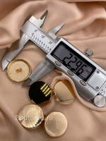 Пуговицы плоские глянцевые золото на ножке