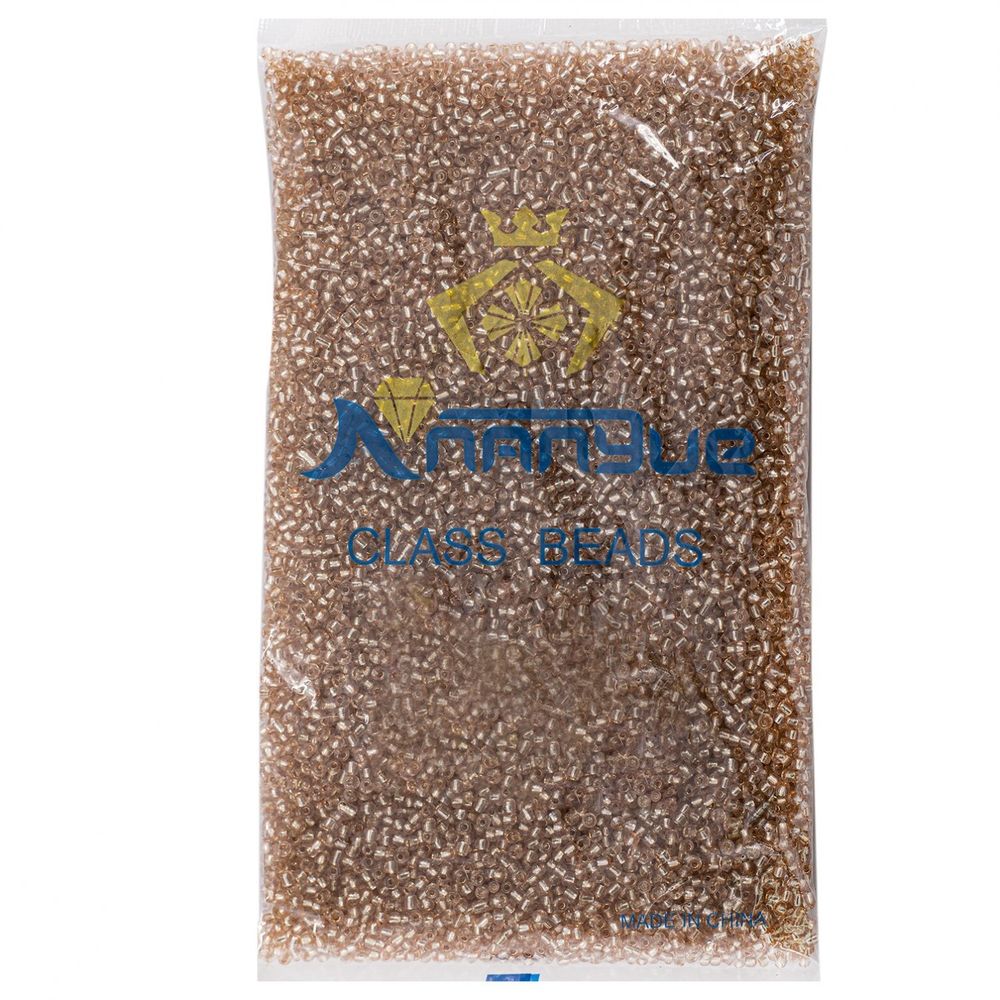 Бисер Alingar размер №8 вес 450 гр., прозрачный кристалл, внутреннее золочение, пакет Бисер Alingar размер №8 вес 450 гр., прозрачный кристалл, внутреннее золочение, пакет