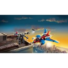 Реактивный самолёт Человека-Паука против Робота Венома MARVEL Super Heroes LEGO