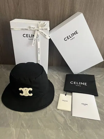 Панама Celine triomphe из хлопка,чёрный