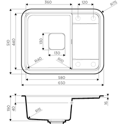 Кухонная мойка Omoikiri Tasogare-65-PA