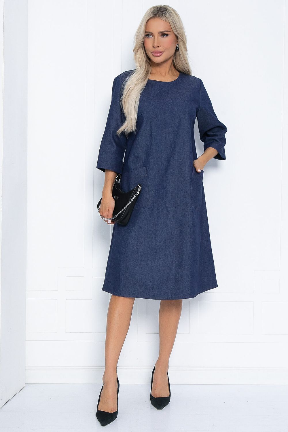 Платье Рита НЬЮ (джинс) П12440-2 LT Collection