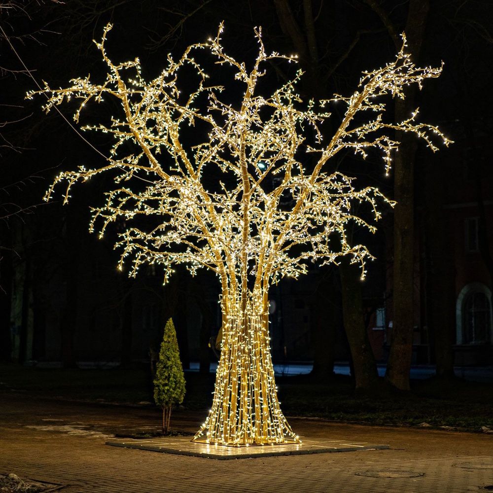 Светодиодное дерево "Ветвистое" с теплым освещением