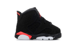 Baby Jordan Air Jordan 6 comfortable casual low-top toddler shoes black and red 2019