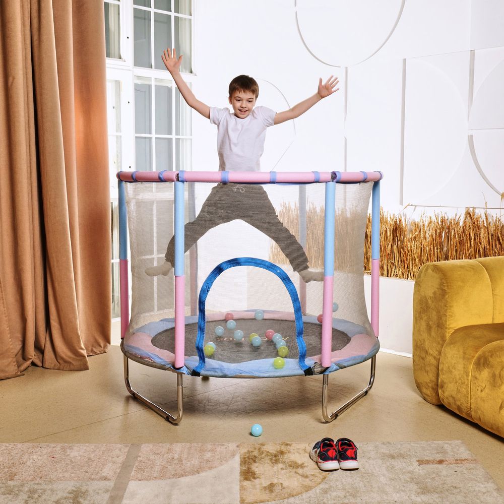 Батут детский DFC A.KOU KIDS 55&amp;quot; (140 см) с сеткой