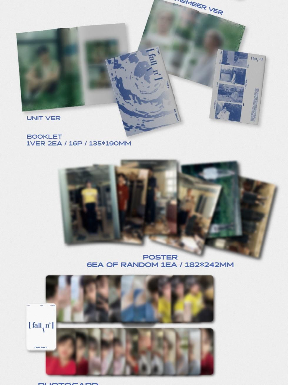 Альбом ONE PACT - FALLIN' 2nd Mini Album 2 Version SET